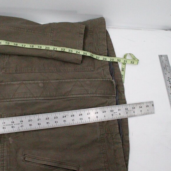 prAna Jacket Womens Small Hooded Green Cristos Parka Coat Organic Cotton Stretch - Picture 9 of 16